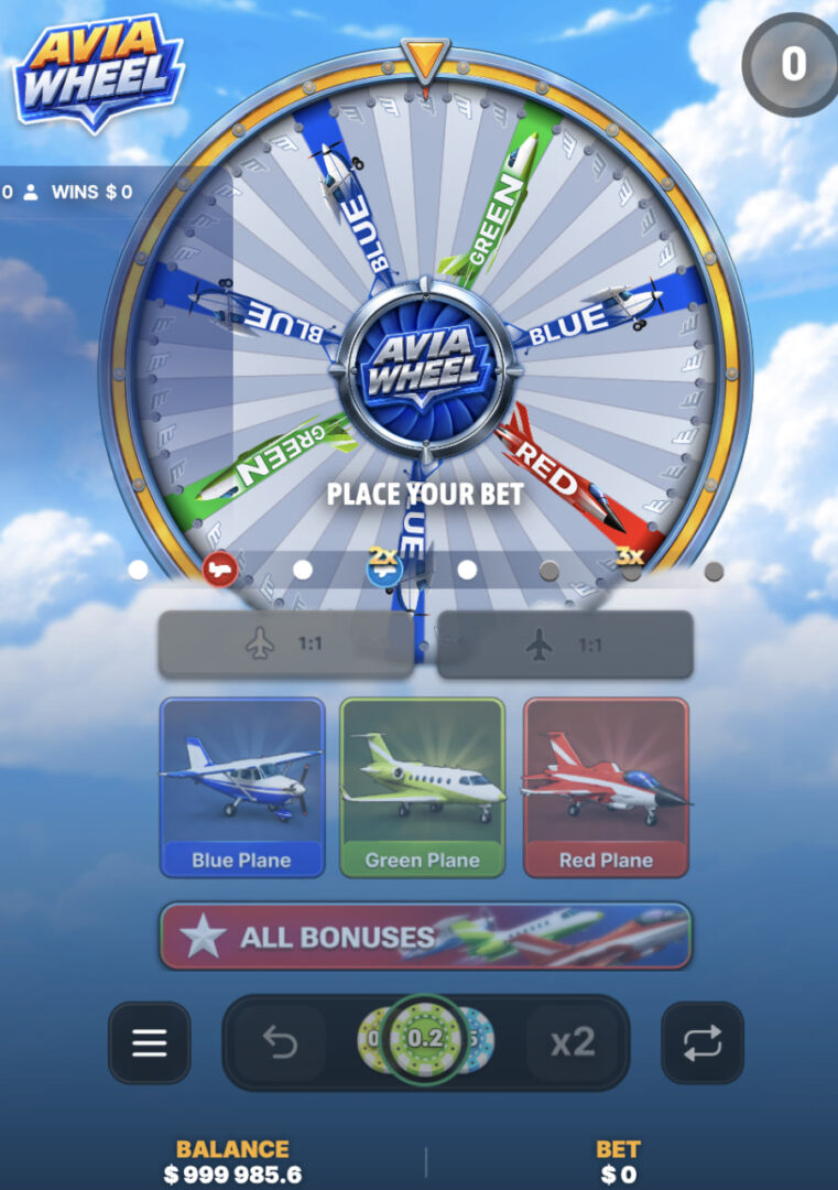 Avia Wheel app pag-sign up bonus libre sa vertical na screen ng cellphone na may chips, x2 at Repeat